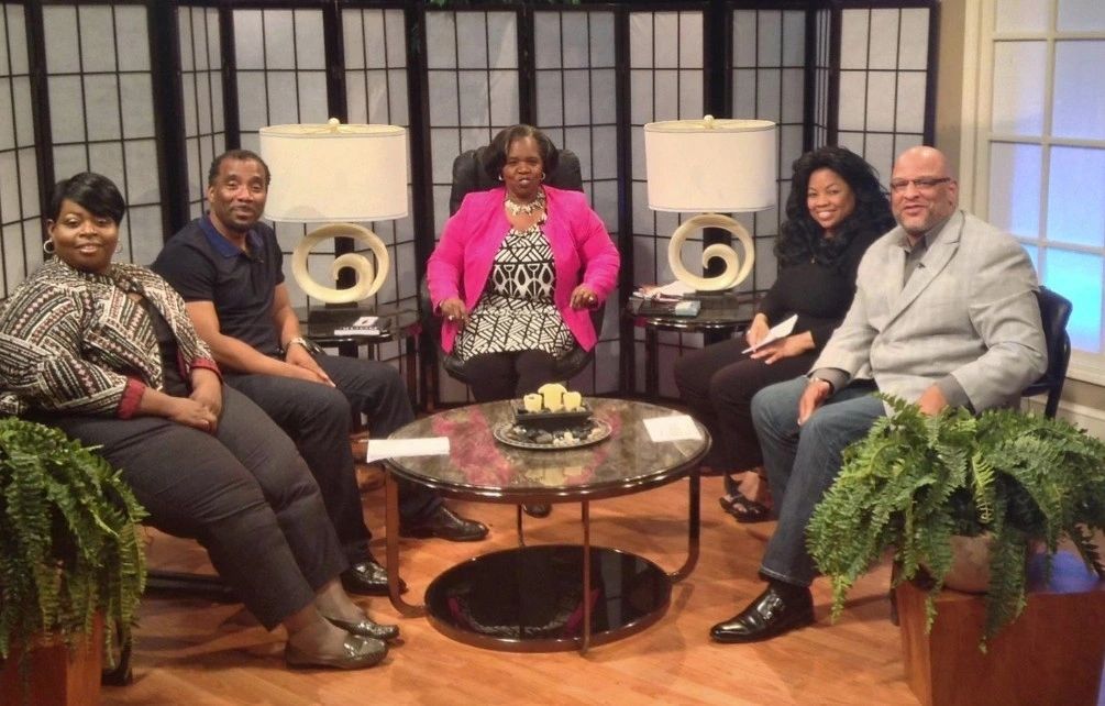 Dr. Dee on TV show production set